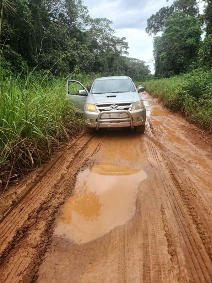 Véhicule tout-terrain sur piste · Souanké, Congo